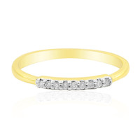 9K PK (I) Diamond Gold Ring