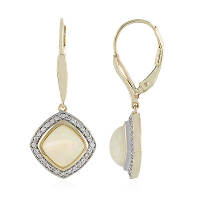 9K Welo Opal Gold Earrings (La Revelle)