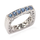 Ceylon Sapphire Silver Ring (Dallas Prince Designs)