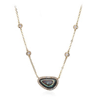 Abalone Shell Silver Necklace