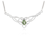 Kiwi Topaz Silver Necklace