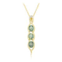 18K Unheated Sapphire Gold Necklace (AMAYANI)