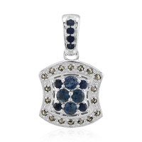 Blue Sapphire Silver Pendant (Annette classic)