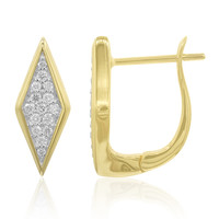 14K SI2 (G) Diamond Gold Earrings