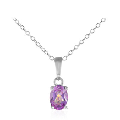 Lilac Mystic Topaz Silver Necklace