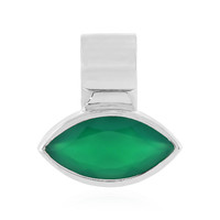 Green Onyx Silver Pendant