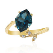 14K London Blue Topaz Gold Ring (Smithsonian)