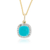 Sleeping Beauty Turquoise Silver Necklace
