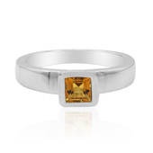 Mandarin Citrine Silver Ring