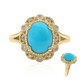 10K Sleeping Beauty Turquoise Gold Ring