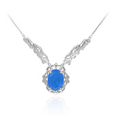 Azur Blue Quartz Silver Necklace