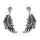 Black Spinel Silver Earrings (Dallas Prince Designs)