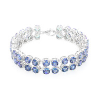 Mystic Blue Topaz Silver Bracelet
