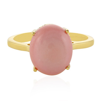 Australian Pink Opal Silver Ring