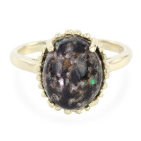 9K Leopard Opal Gold Ring