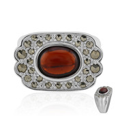 Mozambique Garnet Silver Ring (Annette classic)
