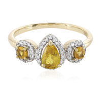 14K Yellow Sapphire Gold Ring