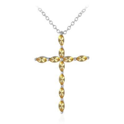 Citrine Silver Necklace