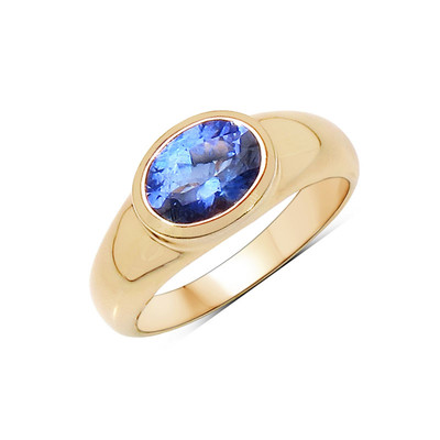 18K AAA Tanzanite Gold Ring (AMAYANI)