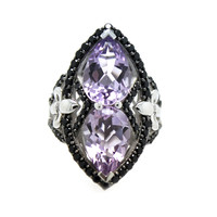 Amethyst Silver Ring (Dallas Prince Designs)