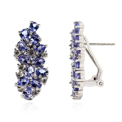 Tanzanite Silver Earrings (Dallas Prince Designs)