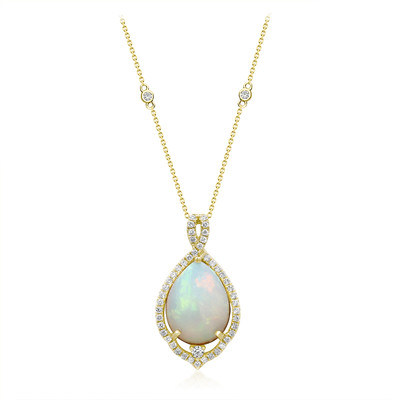 14K AAA Welo Opal Gold Necklace (CIRARI)