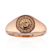 9K SI1 Argyle Rose De France Diamond Gold Ring (Annette)