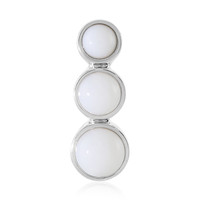 White Opal Silver Pendant