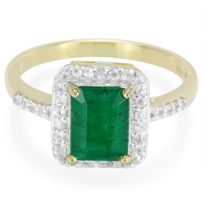 9K Bahia Emerald Gold Ring