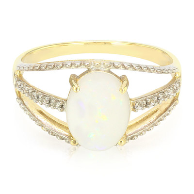 9K Australian Opal Gold Ring