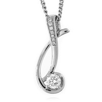 9K Flawless (F) Diamond Gold Necklace (LUCENT DIAMONDS)