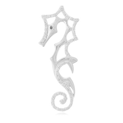 Black Spinel Silver Pendant