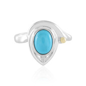 Sleeping Beauty Turquoise Silver Ring (Granulieren)