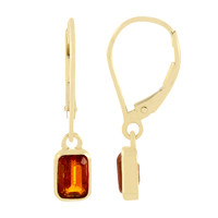 9K Tanzanian Orange Kyanite Gold Earrings