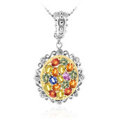 Fancy Sapphire Silver Necklace (Dallas Prince Designs)
