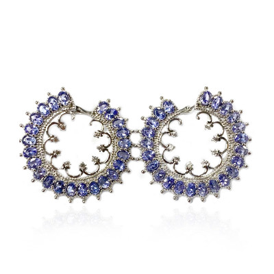 Tanzanite Silver Earrings (Dallas Prince Designs)