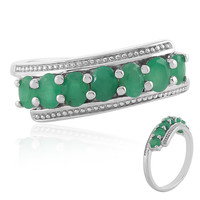 Socoto Emerald Silver Ring
