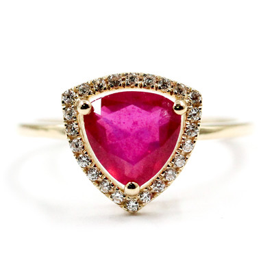 9K Mozambique Ruby Gold Ring