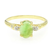 Imperial Chrysoprase Silver Ring