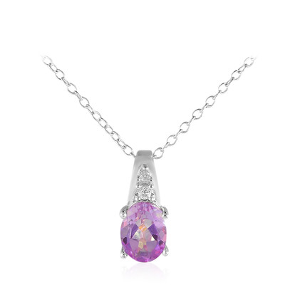 Lilac Mystic Topaz Silver Necklace