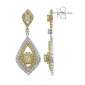 18K SI2 Yellow Diamond Gold Earrings (CIRARI)