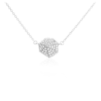Zircon Silver Necklace (Jahdo)