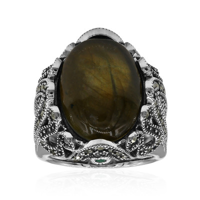 Labradorite Silver Ring (Annette classic)
