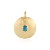Turquoise Brass Pendant (Juwelo Style)