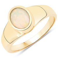 14K Welo Opal Gold Ring