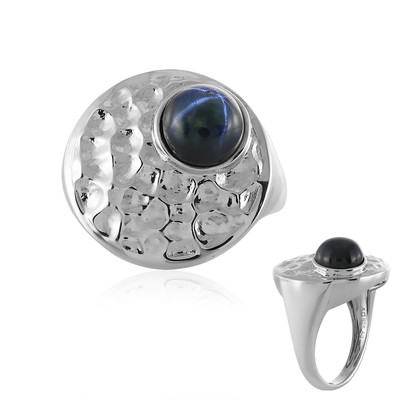 Blue Star Sapphire Silver Ring (MONOSONO COLLECTION)