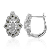 I2 (J) Diamond Silver Earrings (Annette classic)