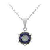 Mystic Blue Quartz Silver Necklace