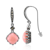 Pink Opal Silver Earrings (Annette classic)