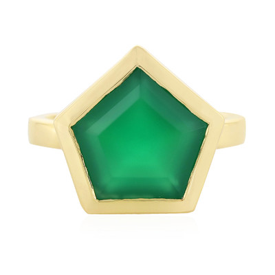 Green Onyx Silver Ring (MONOSONO COLLECTION)